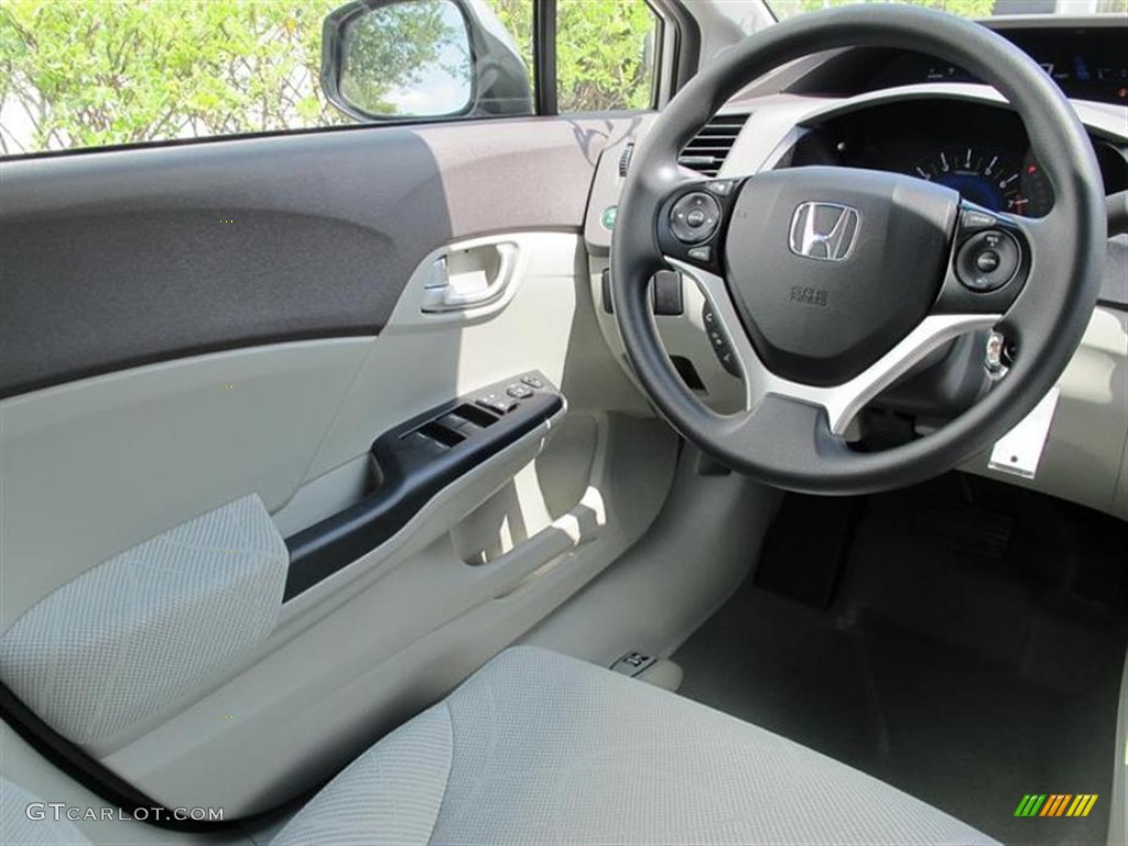 Stone Interior 2012 Honda Civic EX Sedan Photo #50456903