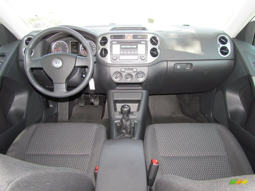 2010 Volkswagen Tiguan S Charcoal Dashboard Photo #50456972