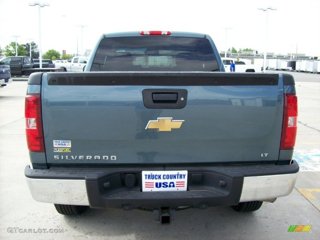 2007 Silverado 1500 LT Extended Cab 4x4 - Blue Granite Metallic / Dark Charcoal photo #3