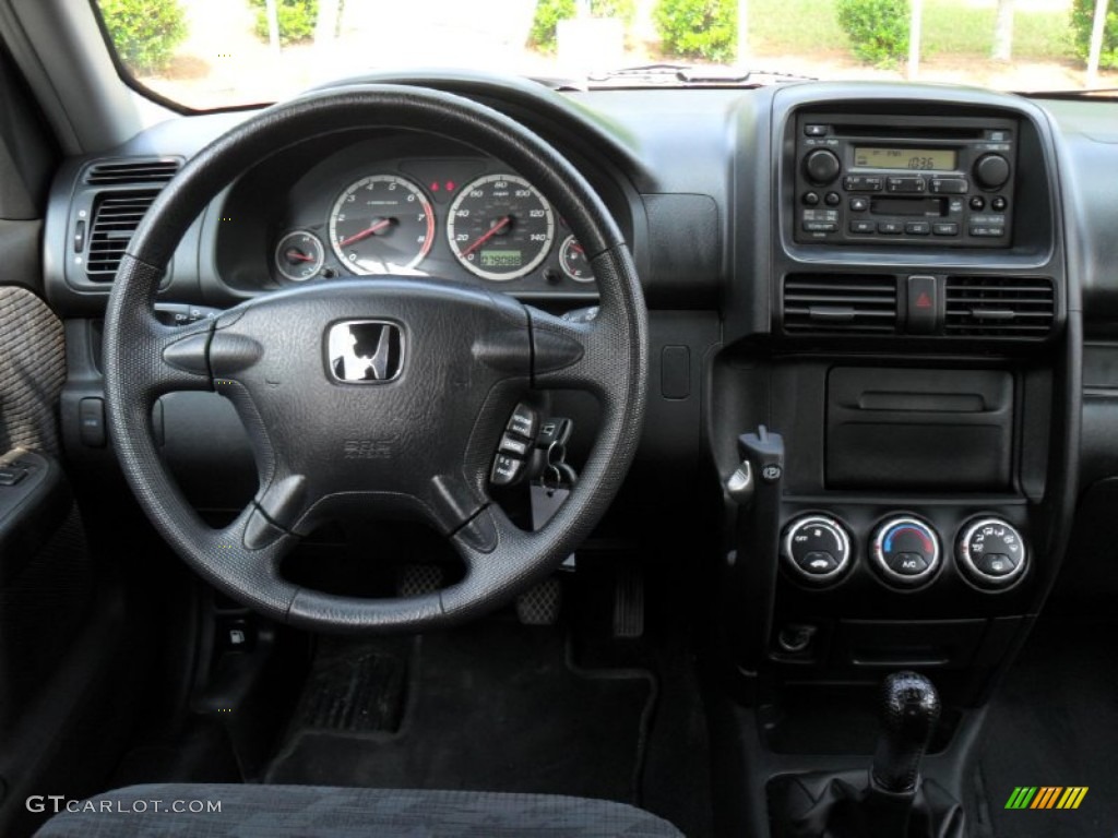 2004 Honda CR-V LX 4WD Black Dashboard Photo #50457545