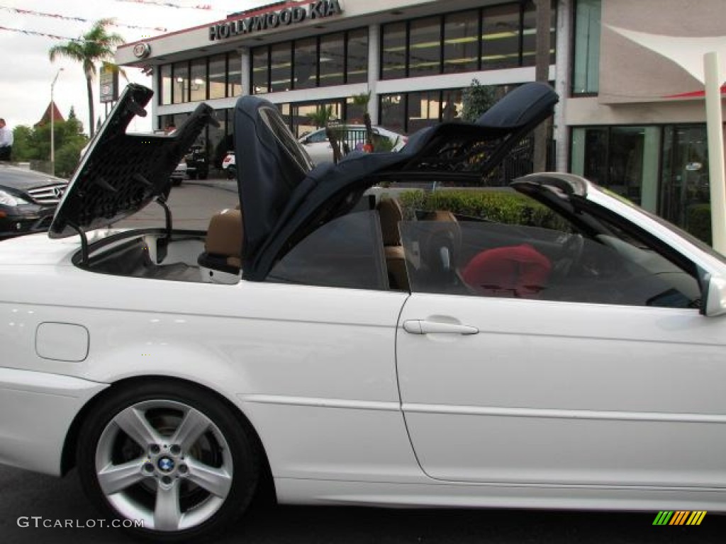 2004 3 Series 325i Convertible - Alpine White / Sand photo #11