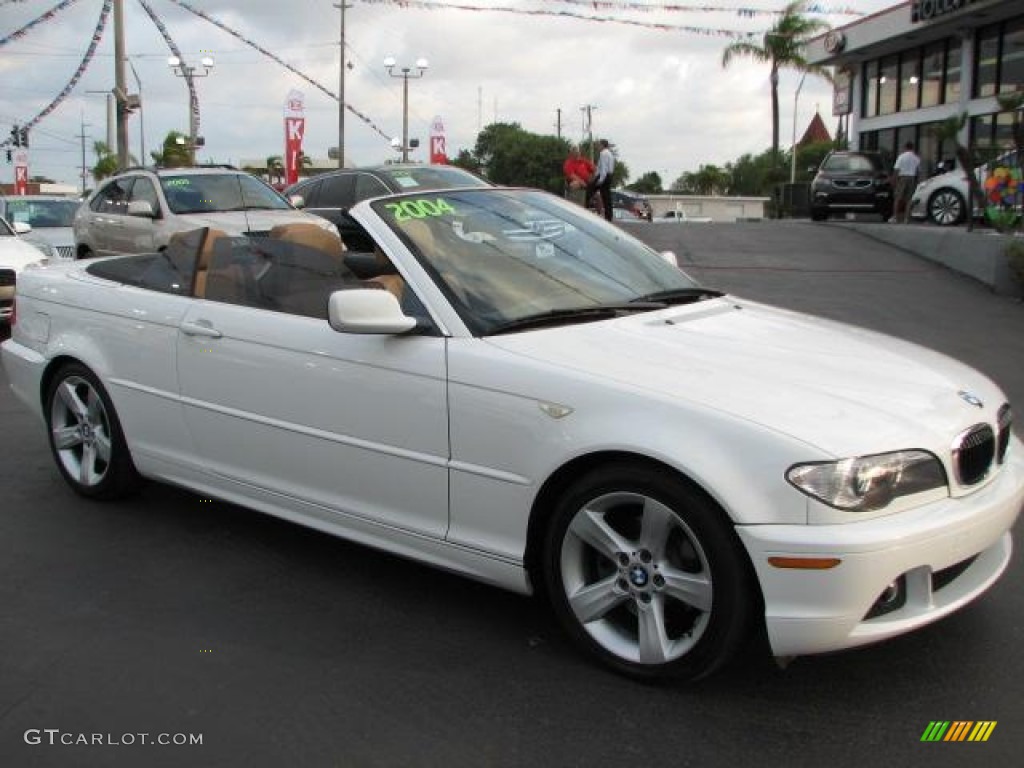2004 3 Series 325i Convertible - Alpine White / Sand photo #12