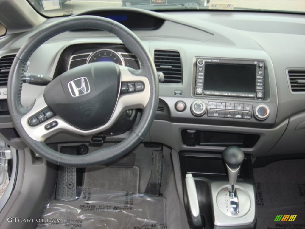 2008 Honda Civic EX-L Sedan Gray Dashboard Photo #50458436