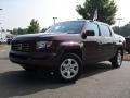 2008 Dark Cherry Pearl Honda Ridgeline RTL  photo #1