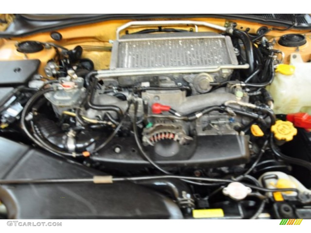2003 Impreza WRX Sedan - Sonic Yellow / Black photo #12