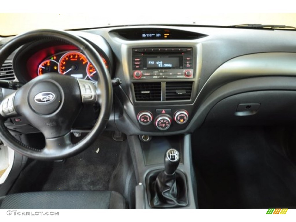 2008 Subaru Impreza WRX Wagon Carbon Black Dashboard Photo #50461904