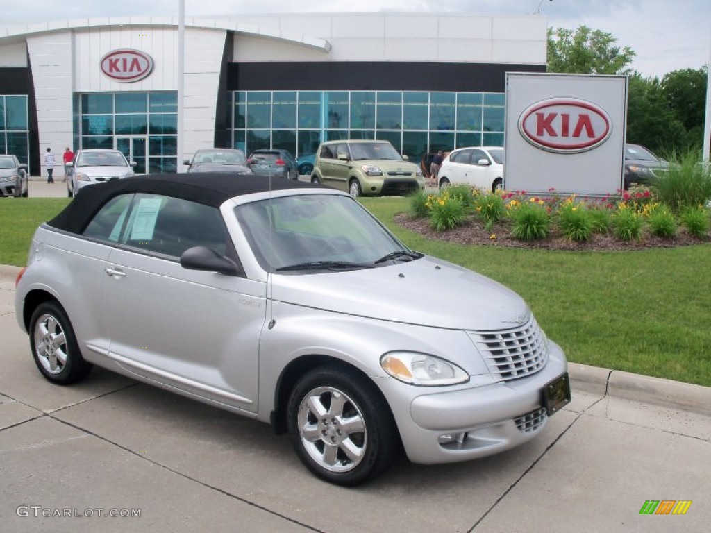 2005 PT Cruiser Touring Turbo Convertible - Bright Silver Metallic / Dark Slate Gray photo #1