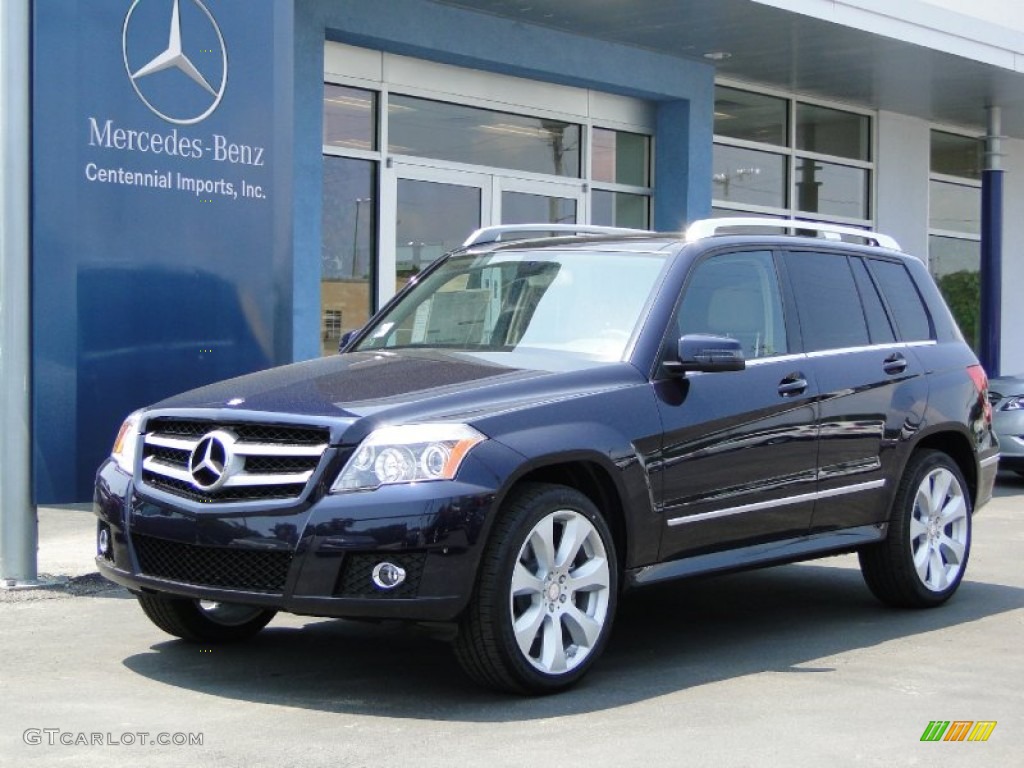 2011 GLK 350 - Capri Blue Metallic / Almond/Black photo #1