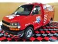 Victory Red - Express Cutaway 3500 Commercial Moving Van Photo No. 2