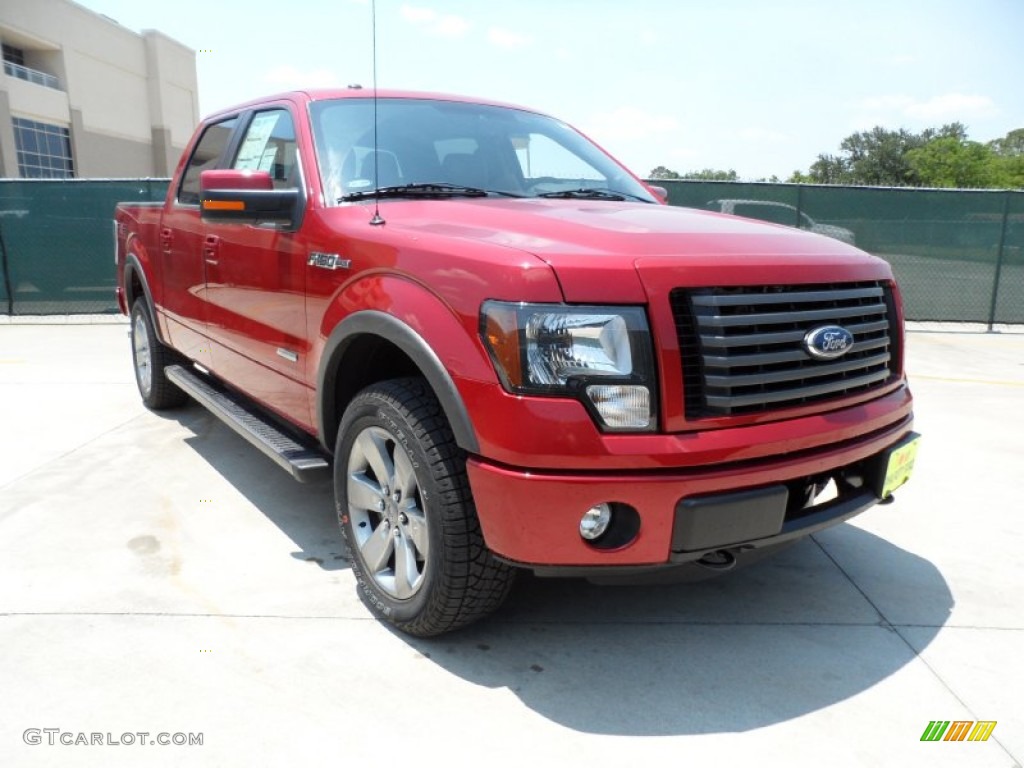 Red Candy Metallic 2011 Ford F150 FX4 SuperCrew 4x4 Exterior Photo #50466641