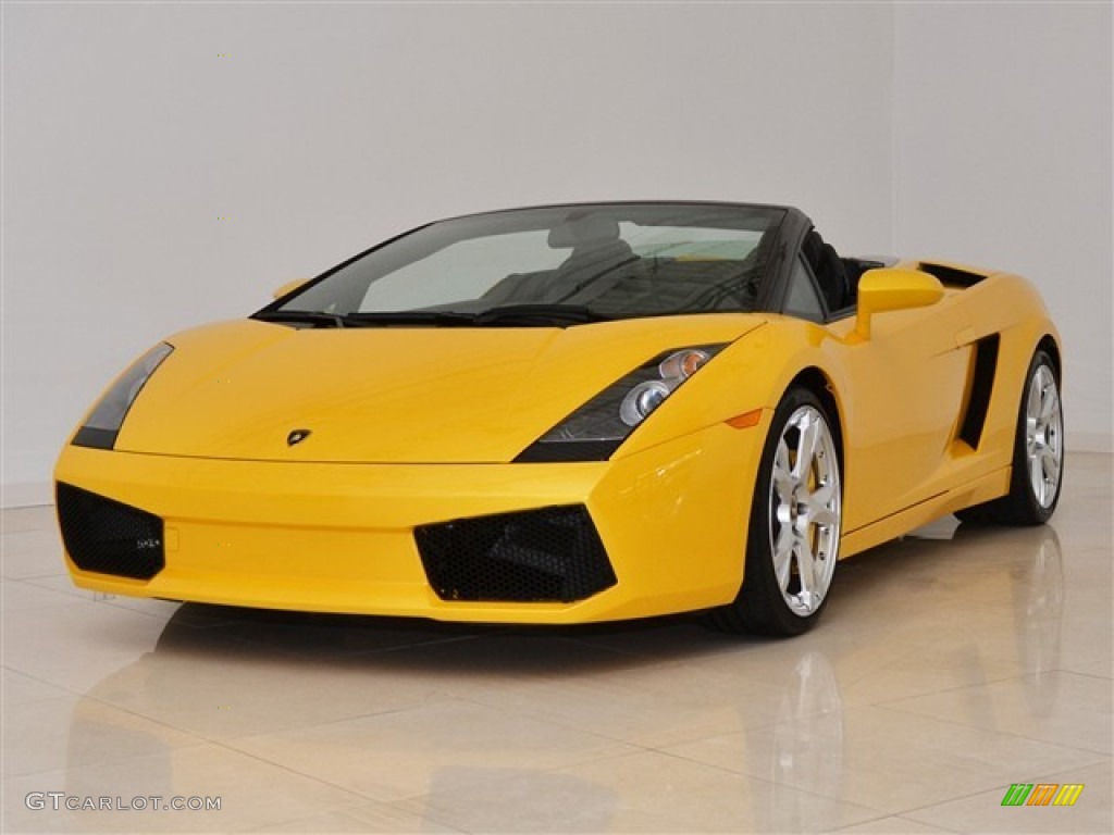 Giallo Midas (Yellow) 2008 Lamborghini Gallardo Spyder E-Gear Exterior Photo #50466661
