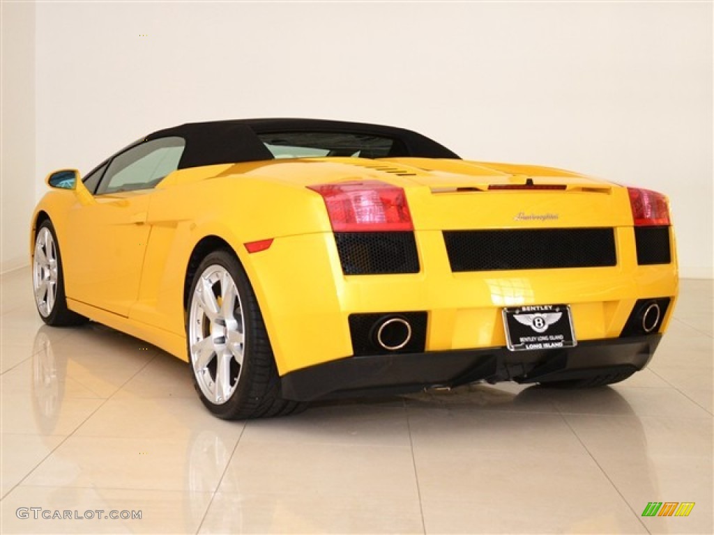 Giallo Midas (Yellow) 2008 Lamborghini Gallardo Spyder E-Gear Exterior Photo #50466826