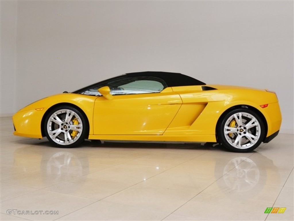 Giallo Midas (Yellow) 2008 Lamborghini Gallardo Spyder E-Gear Exterior Photo #50466895
