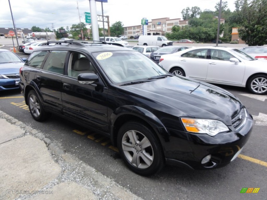 2006 Outback 3.0 R L.L.Bean Edition Wagon - Obsidian Black Pearl / Taupe photo #10