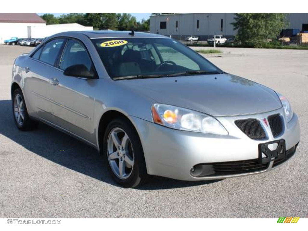 2008 G6 V6 Sedan - Liquid Silver Metallic / Light Taupe photo #3