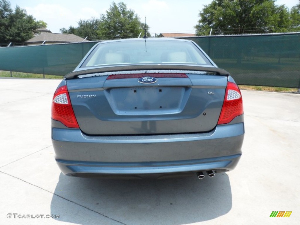 2011 Fusion SE - Steel Blue Metallic / Camel photo #4