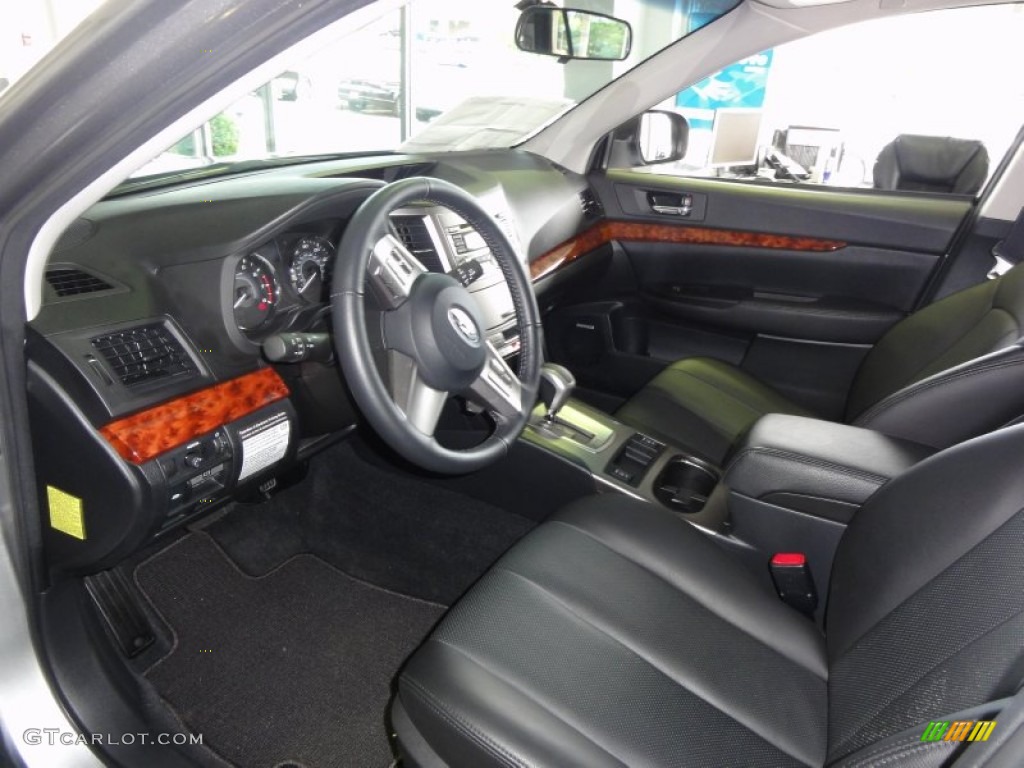 Off Black Interior 2010 Subaru Outback 2.5i Limited Wagon Photo #50468722