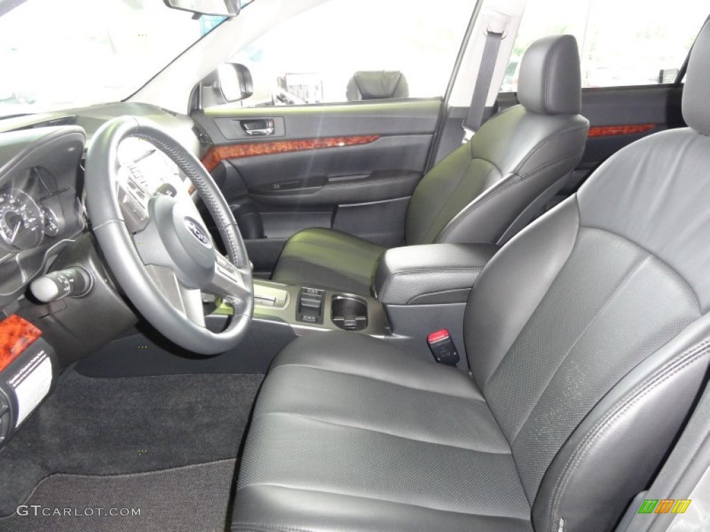 Off Black Interior 2010 Subaru Outback 2.5i Limited Wagon Photo #50468737
