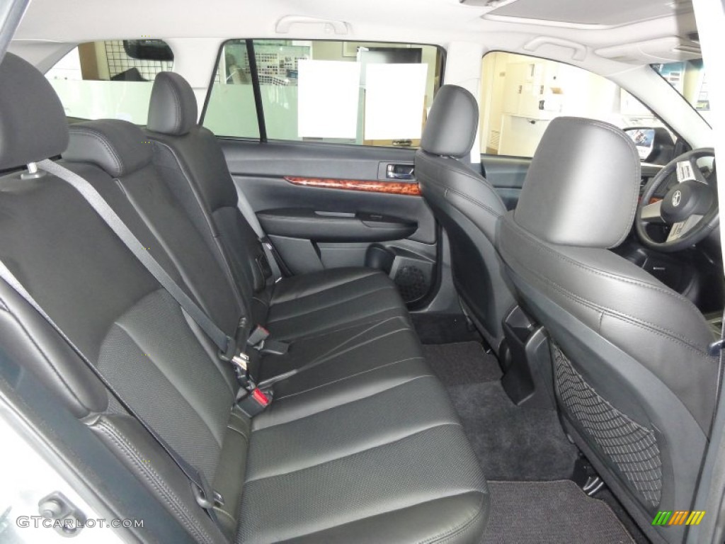 Off Black Interior 2010 Subaru Outback 2.5i Limited Wagon Photo #50468878