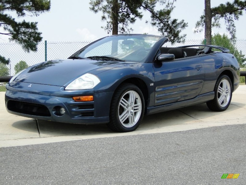 Torched Steel Blue Metallic 2004 Mitsubishi Eclipse Spyder GT Exterior Photo #50469256