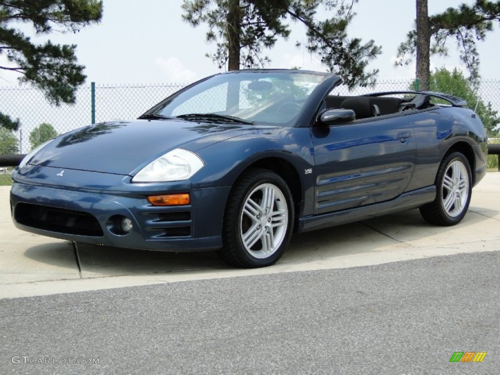 Torched Steel Blue Metallic 2004 Mitsubishi Eclipse Spyder GT Exterior Photo #50469256