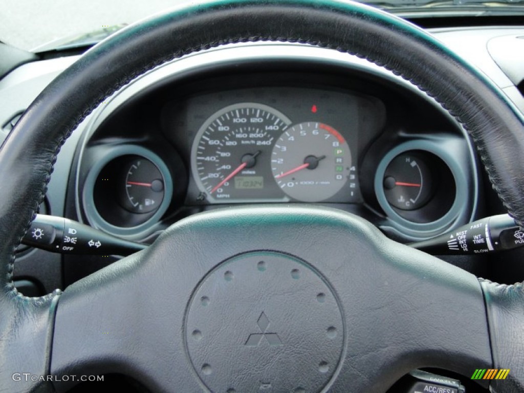 2004 Mitsubishi Eclipse Spyder GT Midnight Steering Wheel Photo #50469376