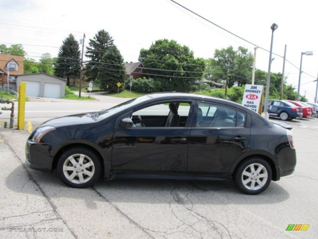 2010 Sentra 2.0 SR - Espresso Black Metallic / Charcoal photo #5