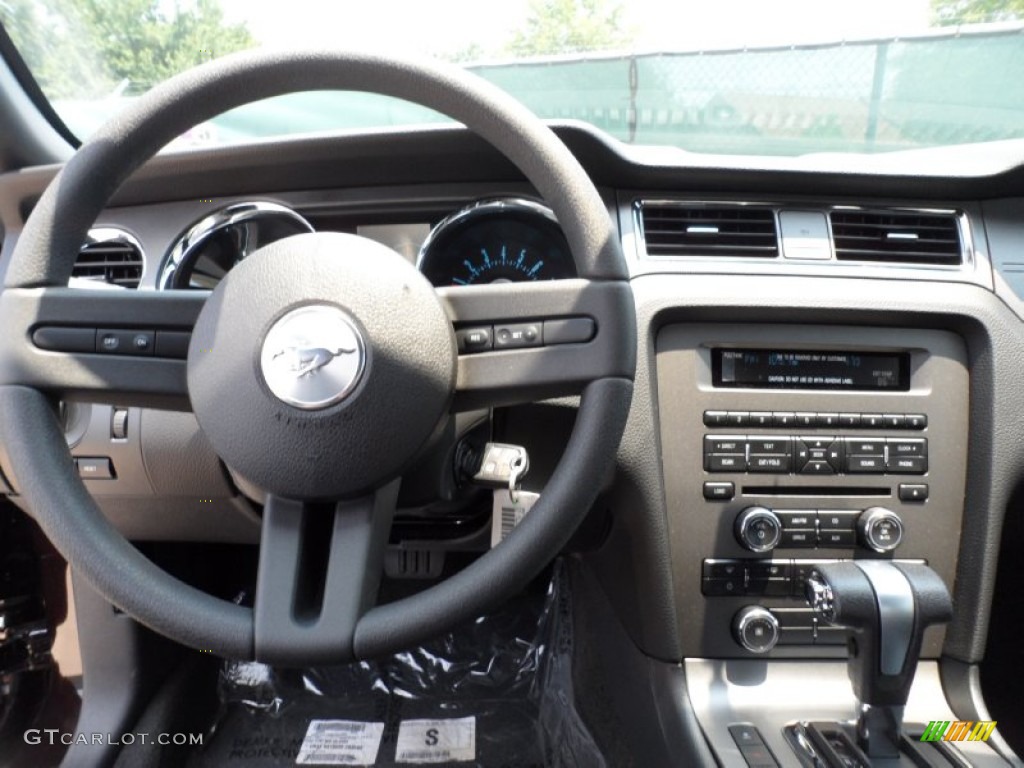 2012 Ford Mustang V6 Coupe Charcoal Black Dashboard Photo #50470246