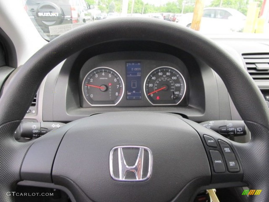 2010 Honda CR-V LX AWD Black Steering Wheel Photo #50470408