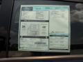 2012 Ford Focus SE SFE Sedan Window Sticker