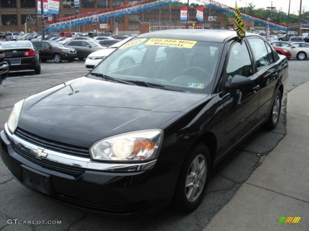 2005 Malibu LS V6 Sedan - Black / Gray photo #4