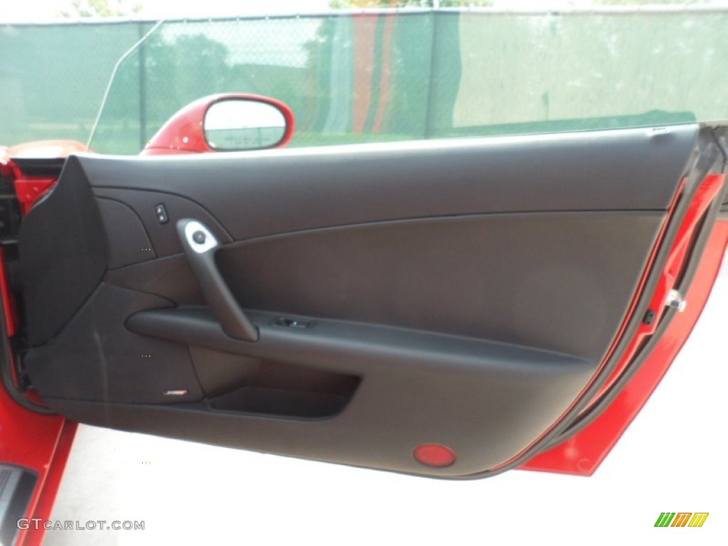 2008 Chevrolet Corvette Z06 Ebony Door Panel Photo #50473735