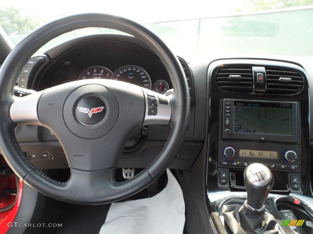 2008 Chevrolet Corvette Z06 Ebony Dashboard Photo #50473843