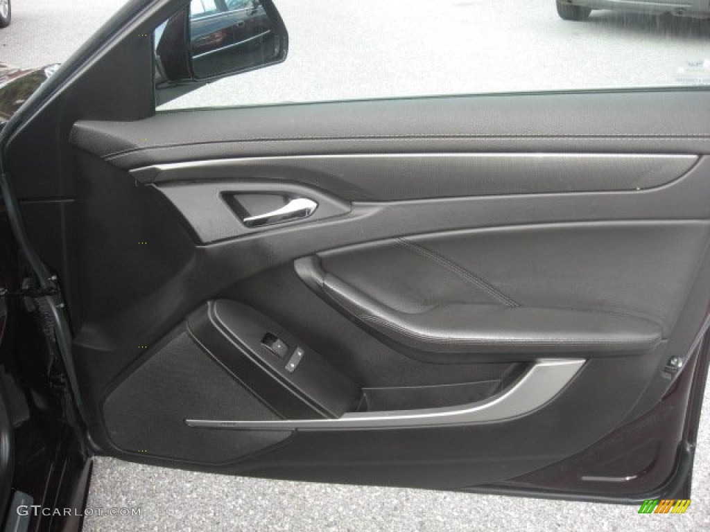 2008 Cadillac CTS 4 AWD Sedan Ebony Door Panel Photo #50473852