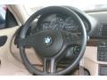 2003 BMW 3 Series Beige Interior Steering Wheel Photo