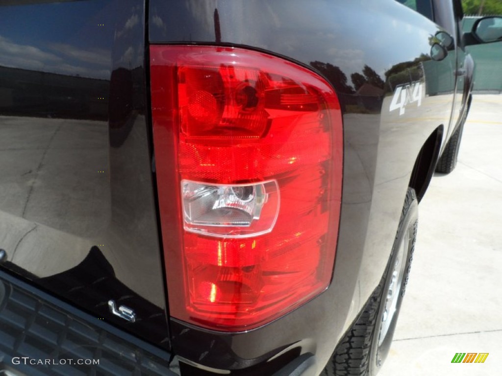 2008 Silverado 1500 LS Regular Cab 4x4 - Dark Cherry Metallic / Dark Titanium photo #20