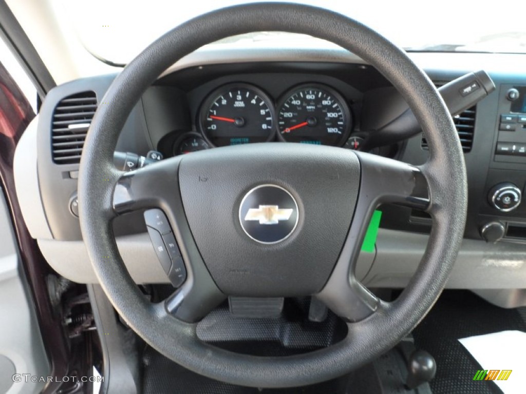 2008 Chevrolet Silverado 1500 LS Regular Cab 4x4 Dark Titanium Steering Wheel Photo #50474515