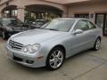 2008 Diamond Silver Metallic Mercedes-Benz CLK 350 Coupe  photo #5