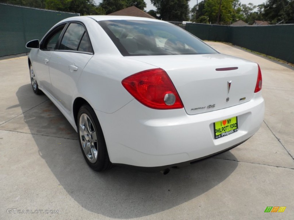 2010 G6 Sedan - Summit White / Ebony photo #5