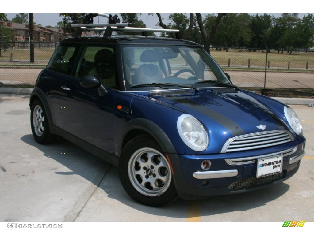 2004 Cooper Hardtop - Indi Blue Metallic / Cordoba Beige photo #1