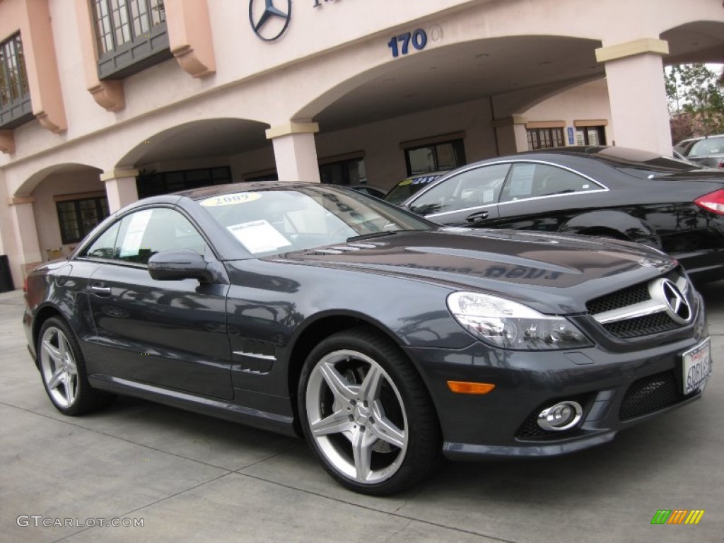 2009 SL 550 Roadster - Steel Grey Metallic / Black photo #1