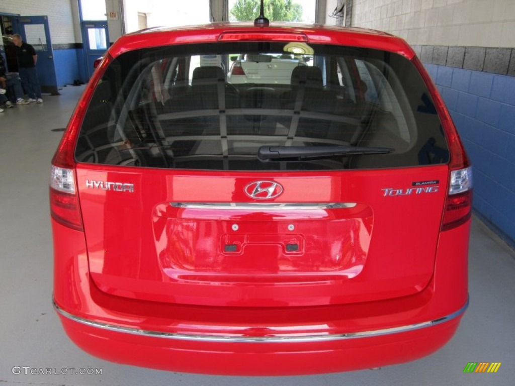 2009 Elantra Touring - Chilipepper Red / Black photo #3