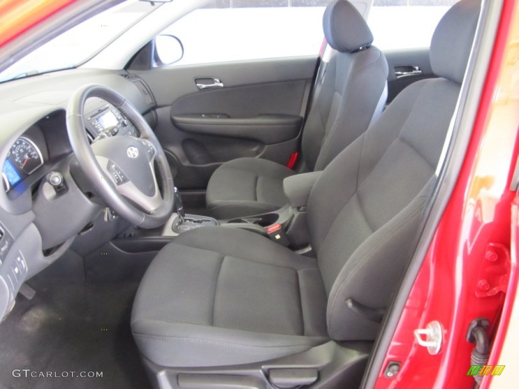 2009 Elantra Touring - Chilipepper Red / Black photo #7