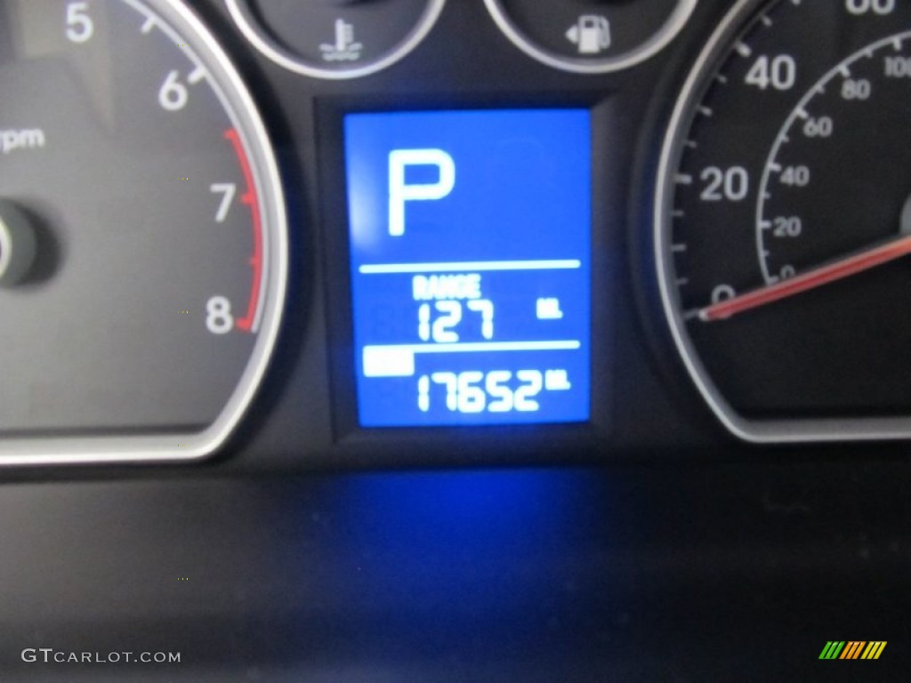 2009 Elantra Touring - Chilipepper Red / Black photo #15