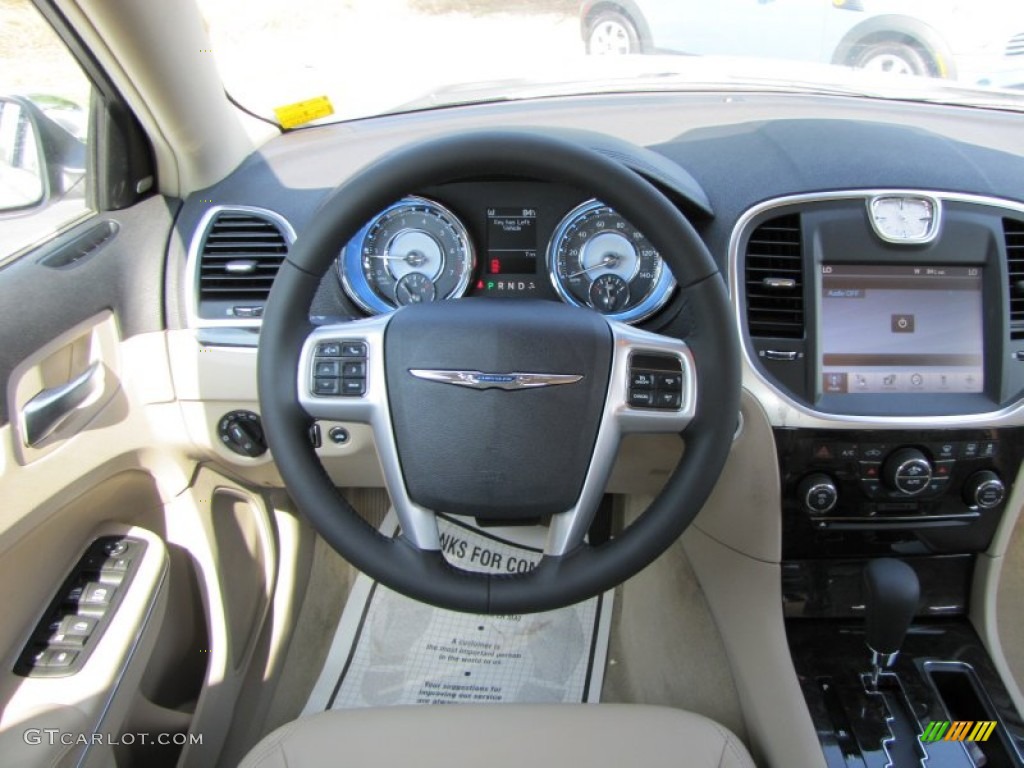 2011 300 Limited - Bright White / Black/Light Frost Beige photo #10