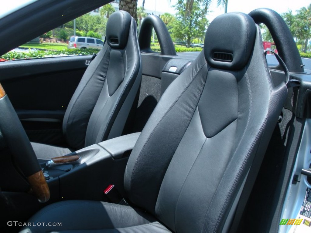 Black Interior 2009 Mercedes-Benz SLK 350 Roadster Photo #50478361