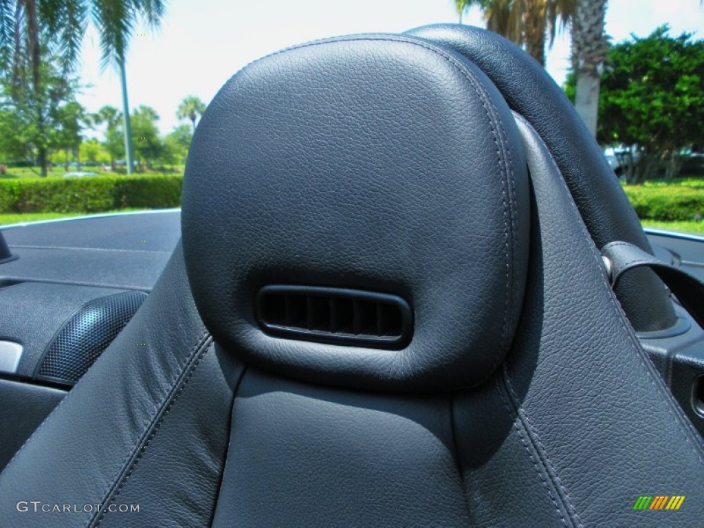 Black Interior 2009 Mercedes-Benz SLK 350 Roadster Photo #50478376