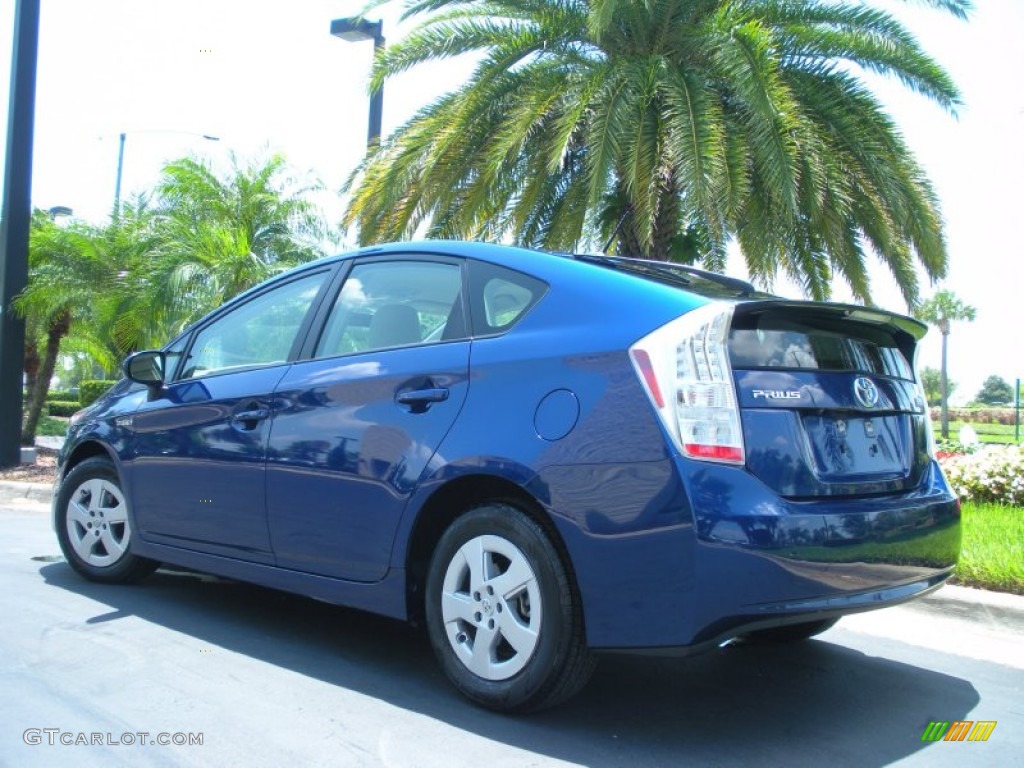 2010 Prius Hybrid II - Blue Ribbon Metallic / Bisque photo #8