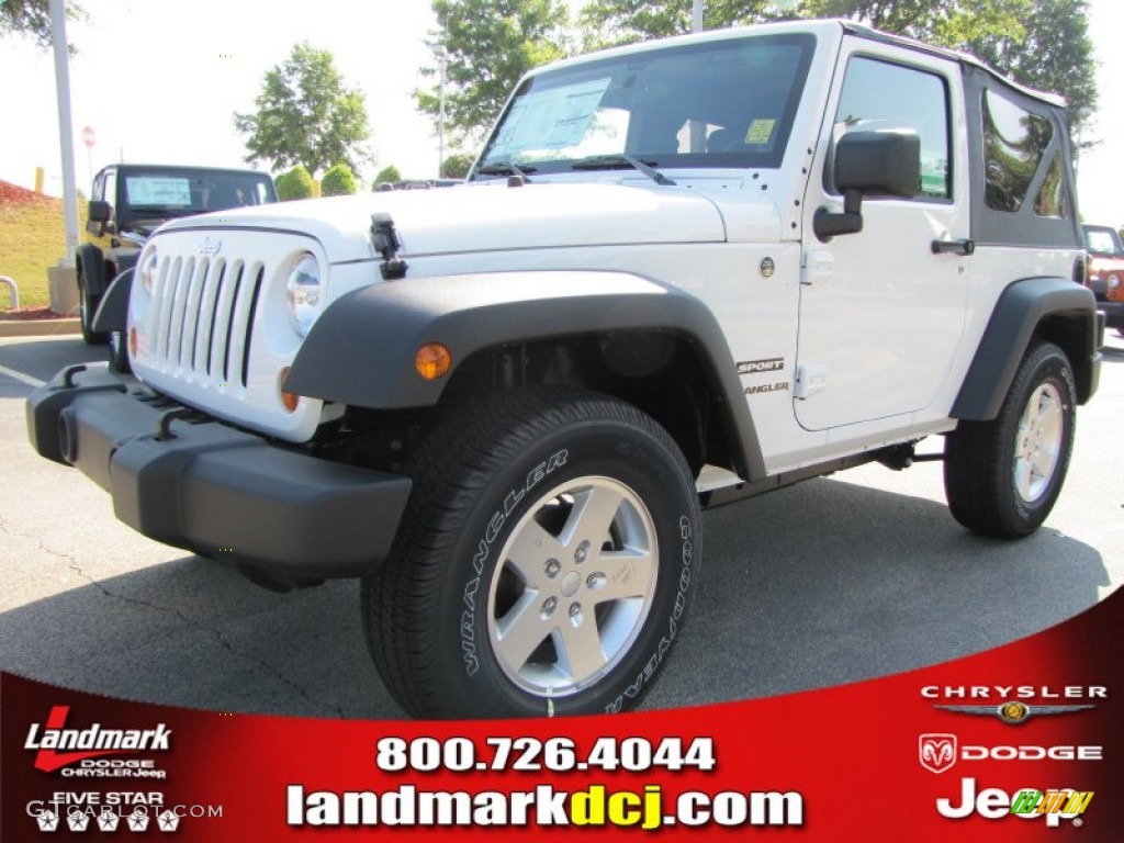 2011 Wrangler Sport S 4x4 - Bright White / Black photo #1