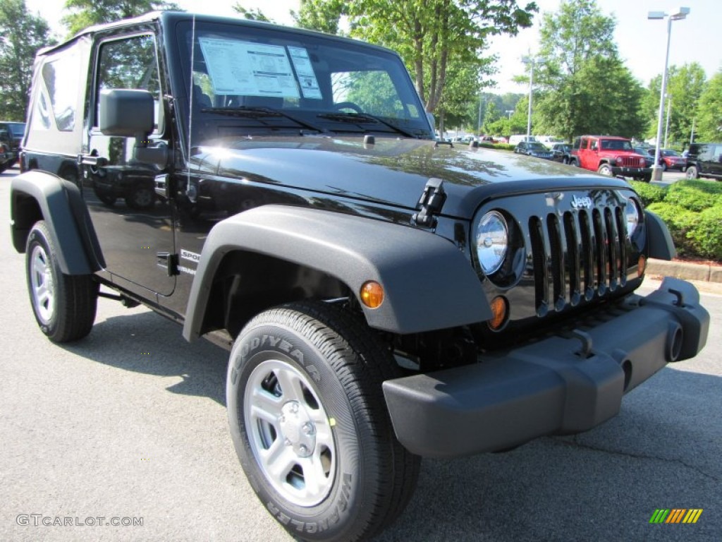 2011 Wrangler Sport 4x4 - Black / Black photo #4